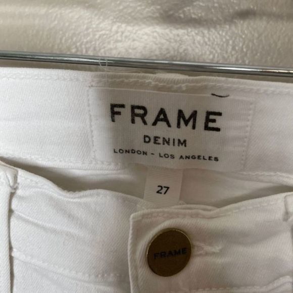 Frame White Le Skinny de Jeanne‎ Jeans - Picture 2 of 3